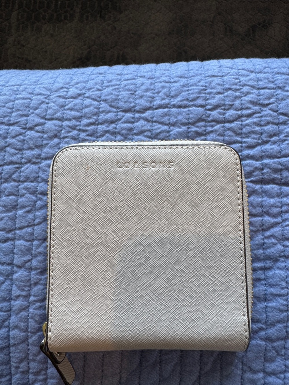 Lo and Sons Heather Grey Zip Wallet